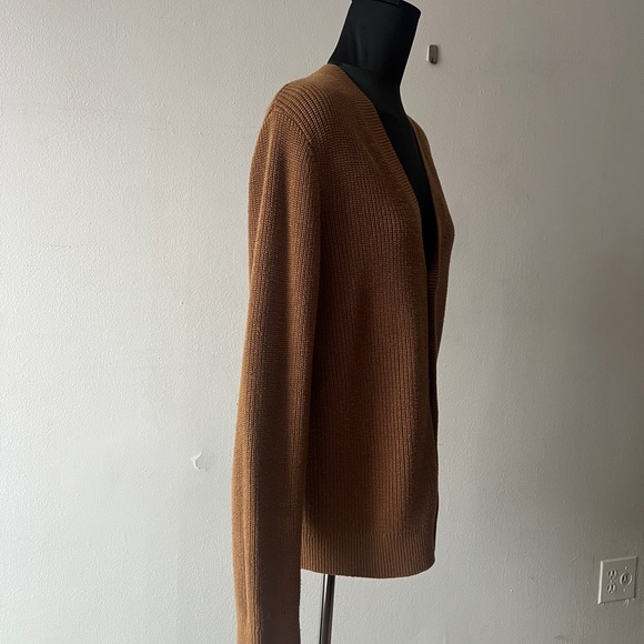 H&M Men’s Cardigan Size Small Beige Tan Brown Button Up Knitted Fall Neutral - Picture 5 of 9